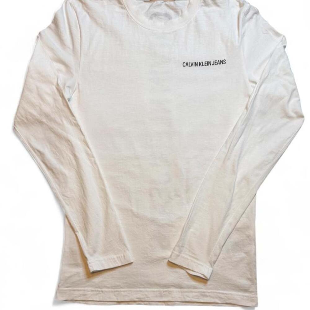 Calvin Klein Jeans White Long Sleeve T-Shirt